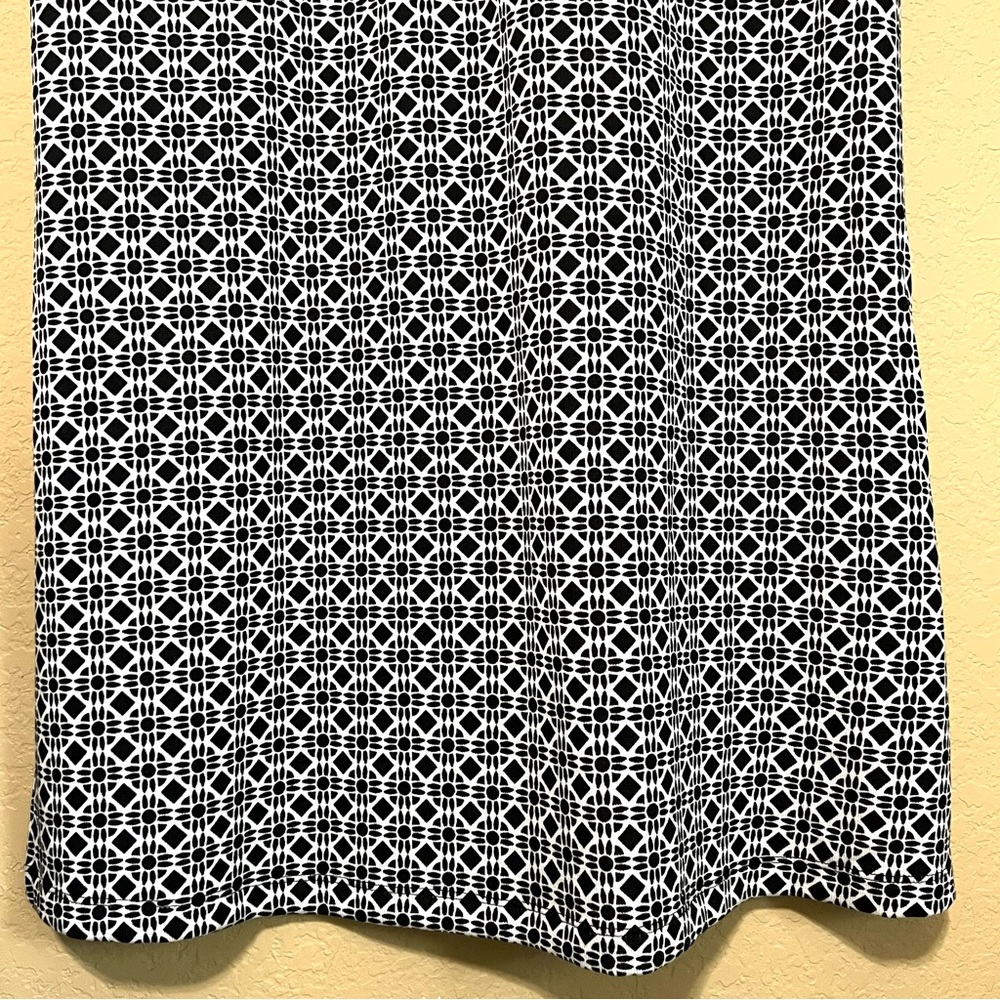 T By Talbots Drawstring Waist Short Sleeve Geomet… - image 5